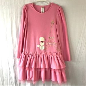 GYMBOREE Size 7 Girls Pink Dress Ruffle Skirt